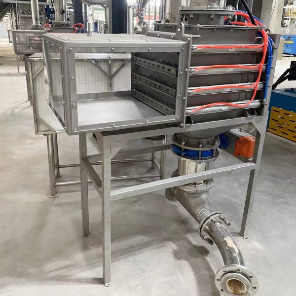 Customized stainless steel grid magnetic separator with seal 12,000 Gauss powder pneumatic magnetic separator equipped with powerful magnetic rods for