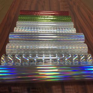 Custom Seamless Holographic Lamination Film Roll For Paper Board