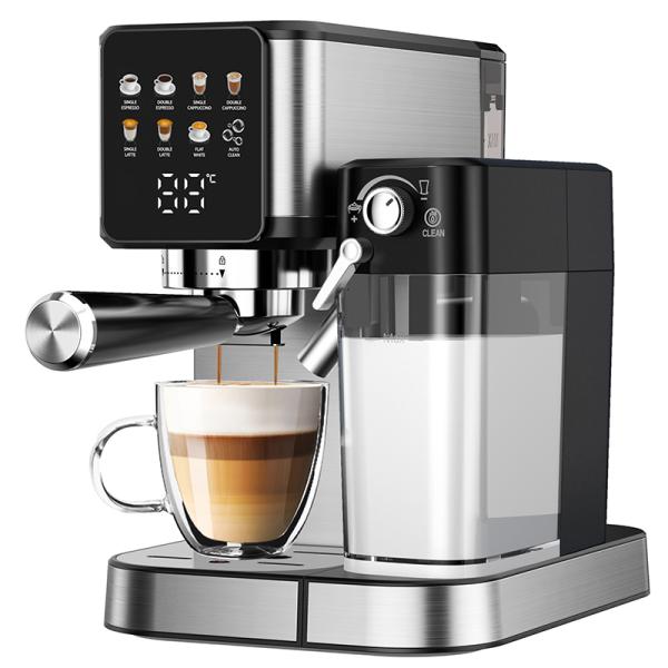 Automatic Digital Home Thermoblock Heating Expresso Coffee Maker Steam Portable Smart Italian Espresso Coffee Machine