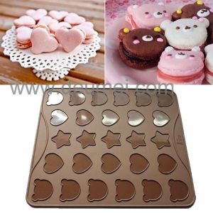 Wholesale Heat Resistant Silicone Kitchenware Mat/30 Capacity Cartoon Macaron