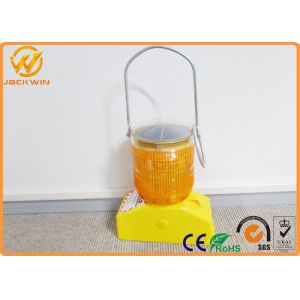 Quality Yellow Mini LED Storbe Solar Emergency Flashing Led Lights 500m Visible Distance for sale