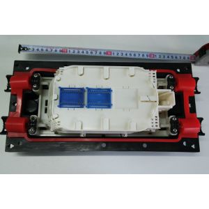 Horizontal Inline Splice Enclosure 4 Cable Ports Max 144 Core For FTTH