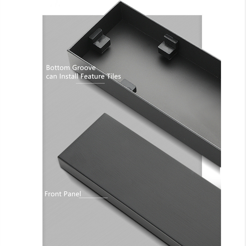 Electroplated Linear Square Floor Drain with Anti-Odor and Waterproof Technology