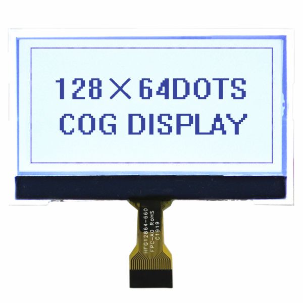 128x64 Graphic LCD Display Module with 1/65 Duty 1/9 Bias and Positive