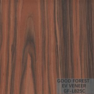 Engineered Veneer Santos Rose Wood Crown Cut Customized Service