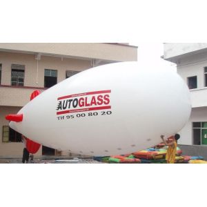 Quality inflatable white zeppeline with your custom logo for sale