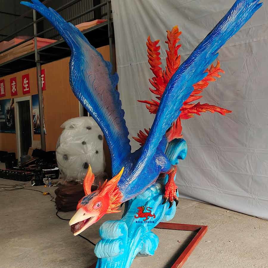 Eco friendly Realistic Animatronic Animals chinese mythical animal Jingwei