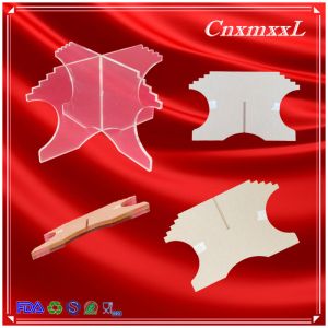 Clear Black 10 Tier Macaron Pyramid Tower Macaron Display Stand