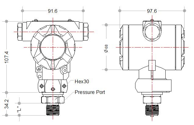 HPT-4 Explosion-proof High Precision Pressure Transducer for food
