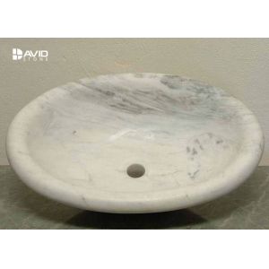 Natural Stone Marble Wash Basin Highly Polished High Compressive Strength