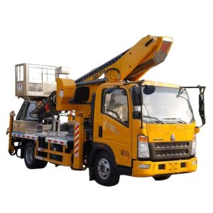 China Factory HOWO 33M Telescopic Boom Bucket Truck Aerial Work Vehicle for High-Altitude Operation Trucks on sale
