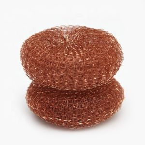 18g*2pcs Kitchen Copper Coated Scourer Scrubbing Pad /copperized Scrubber