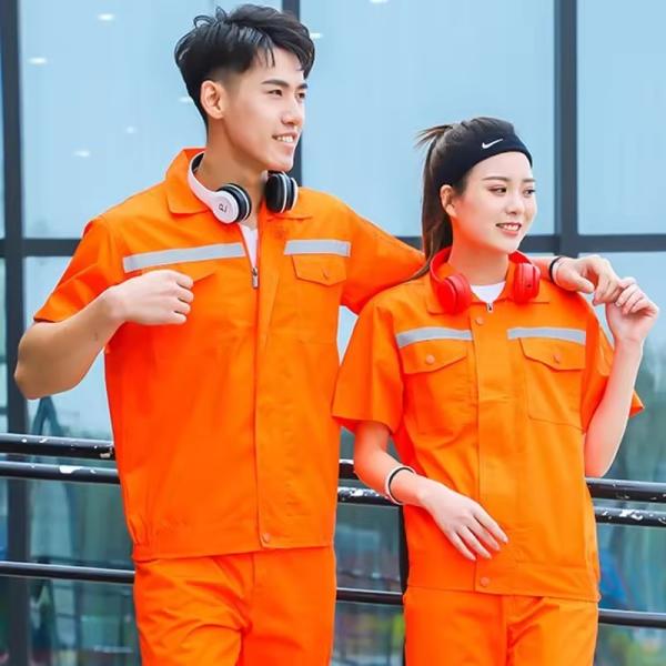 Buy Factory New Fashion Durable Comfortable Windproof Work Clothes Orange Mens Work Clothes at wholesale prices