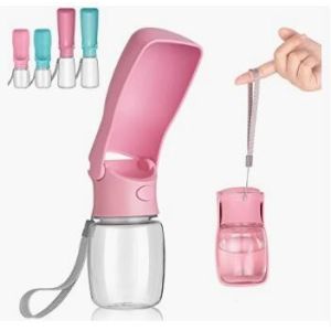 Dog Water Bottle for Walking, Pet Water Dispenser Feeder Container Portable with