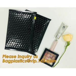 Custom Bubble Zip lockkk Packaging Bag Slider Padded Bag,Anti Shock Plastic PE