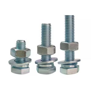 M5 M6 Mild steel hex heavy head bolt with nut washer Galvanized grade 4.8 class