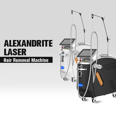 Buy Alexandrite Yag Laser Hair Removal Machine Long Pulse Painless 4000W at wholesale prices