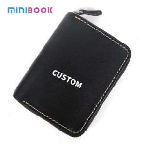 Quality Retro Style Short Zipper Wallet Money Cloth Made of Vegetable Tanned Cowhide Leather for sale