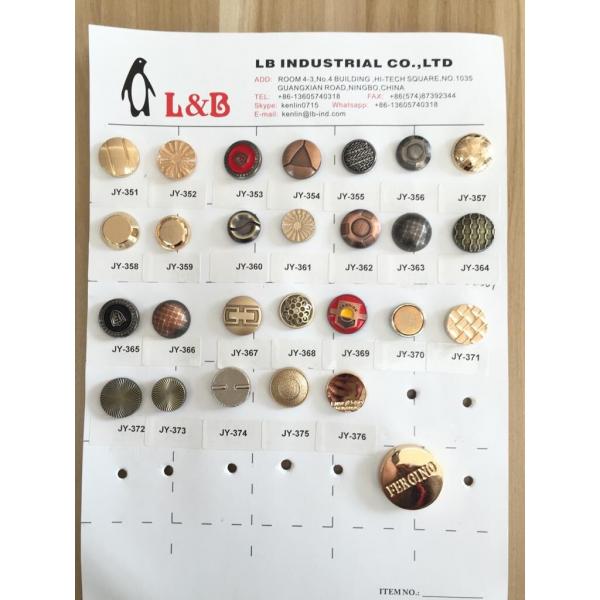 wholesale Zinc Alloy Screw Jean Button Custom brand logo metal button