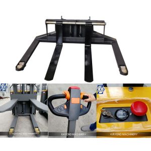 Adjustable forks 1.5 Ton Capacity Walk Behind Electric Pallet Stacker 24V