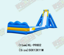 Aldult Outdoor Rental Inflatable Large Water Slides With Pool