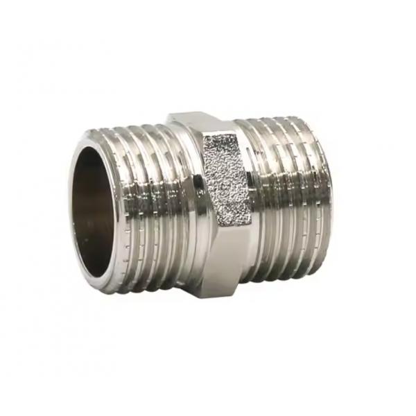 1/2 inch 3/4 inch Stainless Steel Nipple Plumbing Fitting Water Pipe Fitting male Thread Brass Pipe Fitting