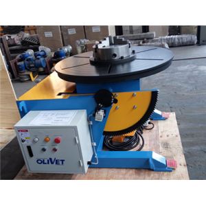 600Kg welding positioner with welding chuck .remote pendant.foot switch.Export