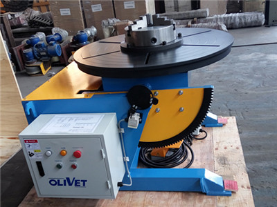 600Kg welding positioner with welding chuck .remote pendant.foot switch.Export