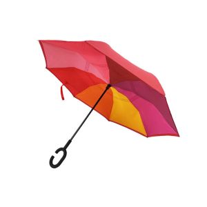 Straight Folding Folding Inverted Umbrella , Car Reverse Umbrella C Shaped