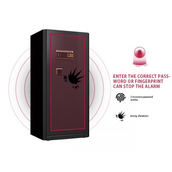 Steel Jewelry Safe Box Biometric Fingerprint Lock Watch Winder Safe Double Rows Bolts