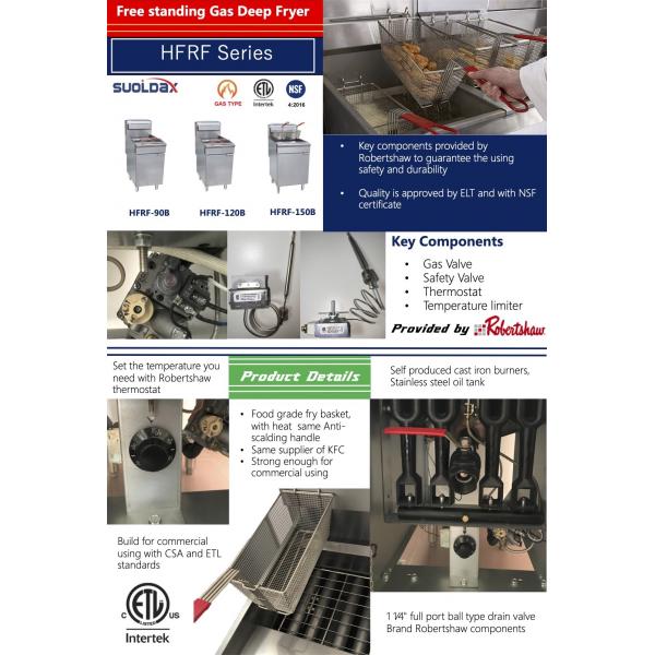 35L Floor Type Gas Fryer