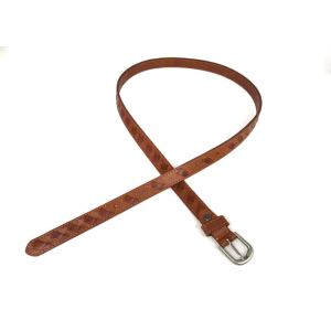 20mm Womens Full Grain Leather Belt Single Prong Buckle
