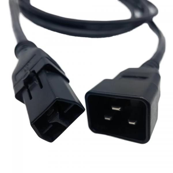 Buy 3-Core SAF-D-GIRD to C20 Extension Cable Male Female AC Power Cord for Computer Server Rack Equipment at wholesale prices