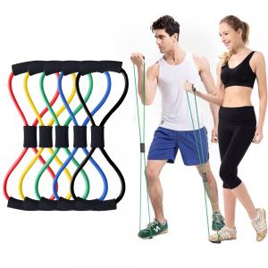 Quality 8 Word elastic pull rope exercises , Lightweight Yoga Resistance Rubber Bands for sale