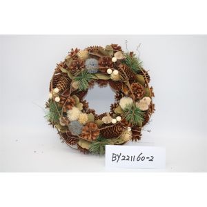 Wholesale Artificial Christmas Door Decoration Supplies Nature Pine Cone Large