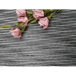 Party 100 yards Black Metallic Lurex Mesh Pleated Lace Fabric