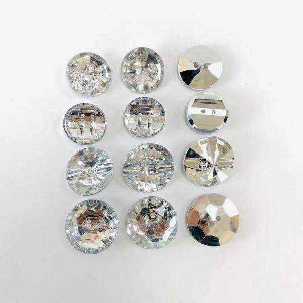 Free sample multi colors plastic acrylic material crystal buttons