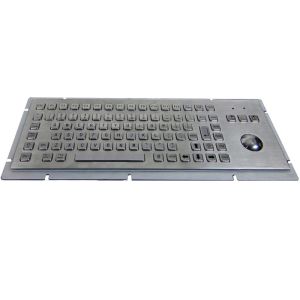 USB Kiosk Industrial Keyboard With Trackball 304 Stainless Steel