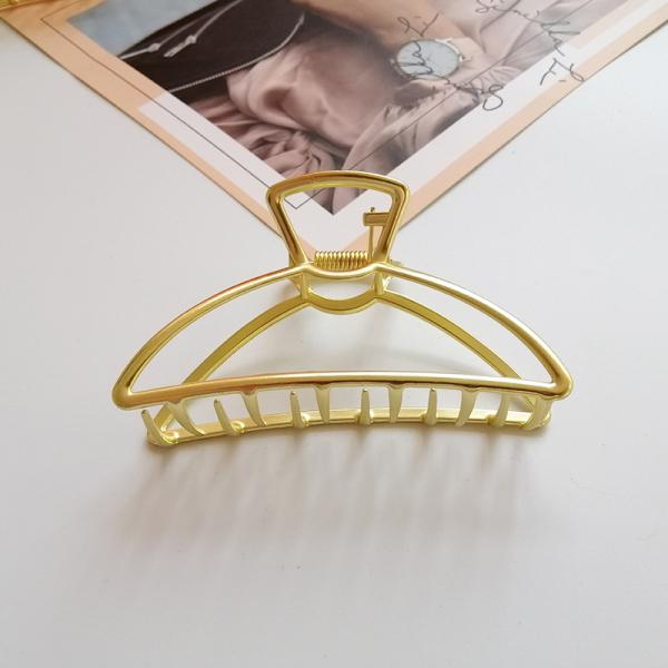 Long Hair Korean Cute Hair Claws Clip Holder Organizer Fashion Metal Gold Adult Women 10cm