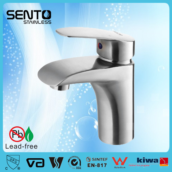 Buy SENTO lead free deck mounted faucets bathroom basin faucet at wholesale prices