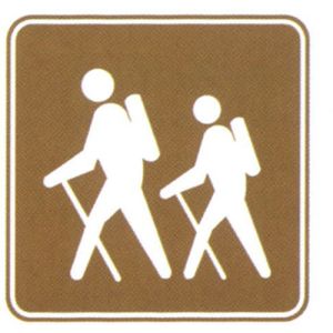 Tourist Attractions Brown Travelling Sign Reflective Film Sheet and Aluminum