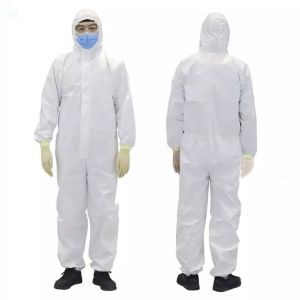 Quality SMS Elastic Wrist Disposable Protective Coverall for sale
