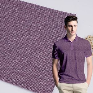 Quality Durable 190gsm Double Pique Fabric , Smooth Solid Cotton Knit Fabric for sale