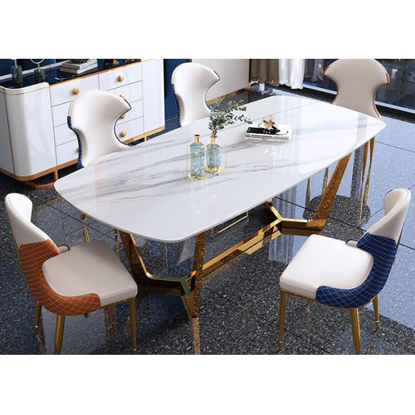 Buy Modern 130cmx80cmx77cm Luxury Marble Dining Table at wholesale prices