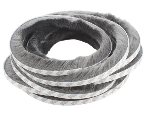 Buy ABM Soft pile weather strip with double side 3M tape for window and door at wholesale prices