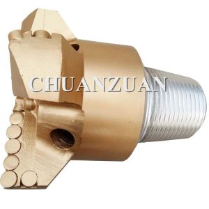 High Drill Ability PDC Drag Bit / 4 Wings Golden Chevron Type PDC Drag Bit