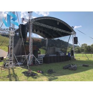 Studio / Event Curved Aluminum Truss Roof Systems High Loading Capacity