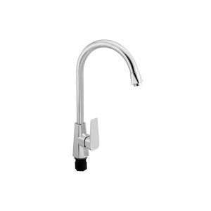 China Kitchen Mixer Sink Faucets Mechanical Deck Mounted Plated / Plate Chrome on sale