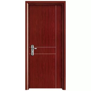 Waterproof Customized Wooden Plywood Room Door PVC WPC Internal