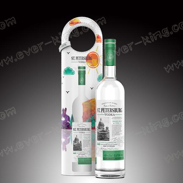 Buy 500ML Flint Glass Vodka Liquor Bottle With Cork Seal at wholesale prices